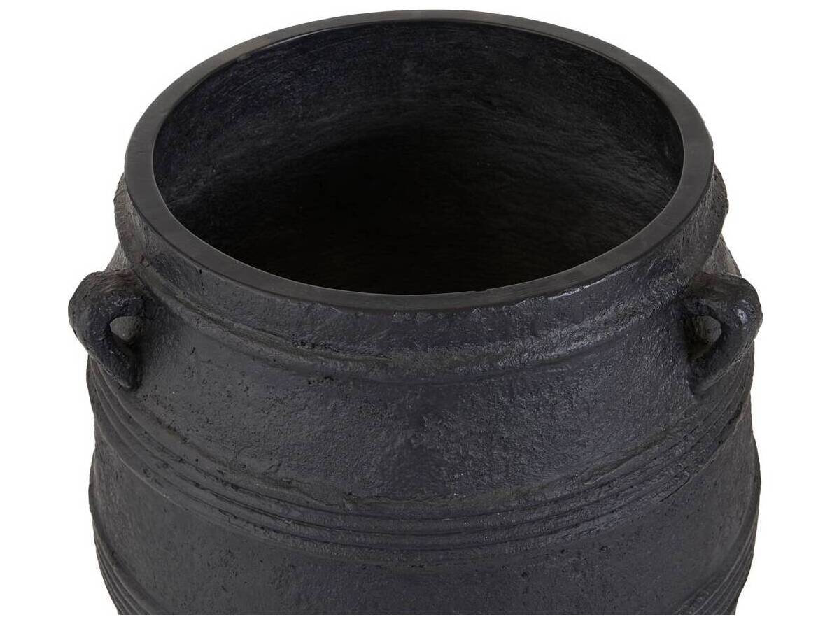 Arteriors Outdoor Chicago Matte Black Planter
