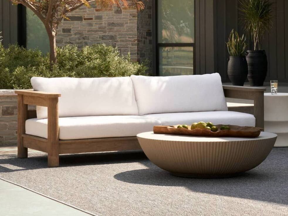 Arteriors Outdoor Caldwell Teak Cushion Lounge Set