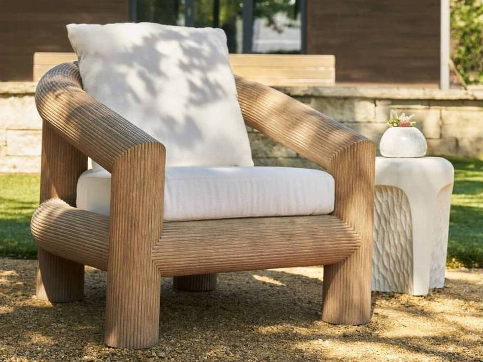 Arteriors Outdoor Easley Teak Cushion Lounge Set