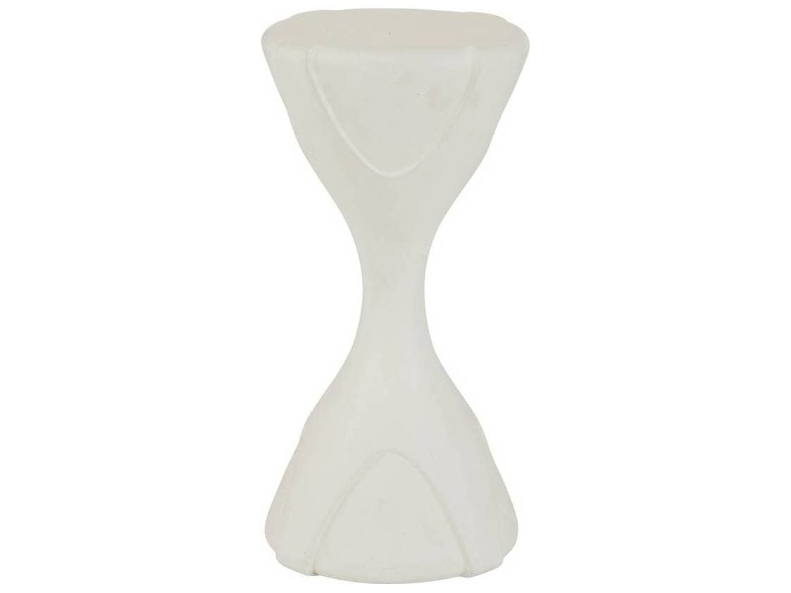 Arteriors Outdoor Dewey Ivory Concrete Round End Table