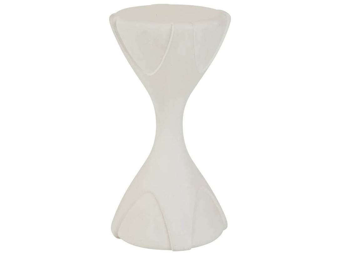 Arteriors Outdoor Dewey Ivory Concrete Round End Table