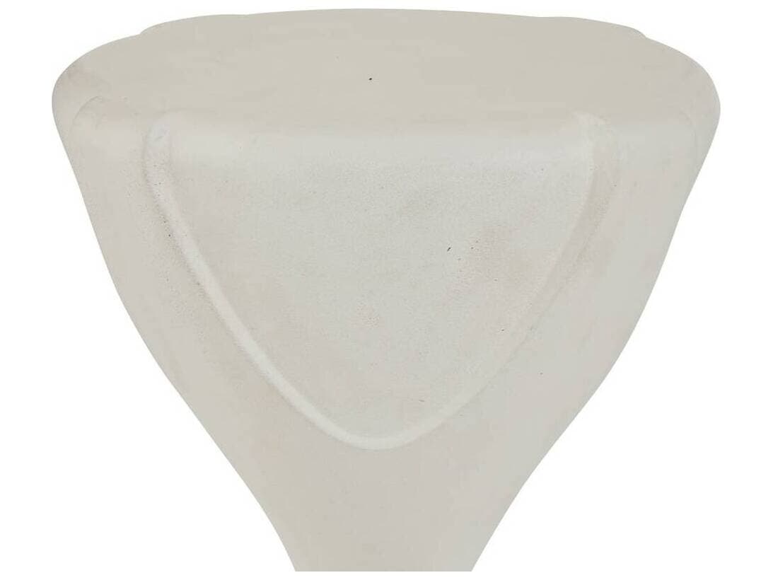 Arteriors Outdoor Dewey Ivory Concrete Round End Table