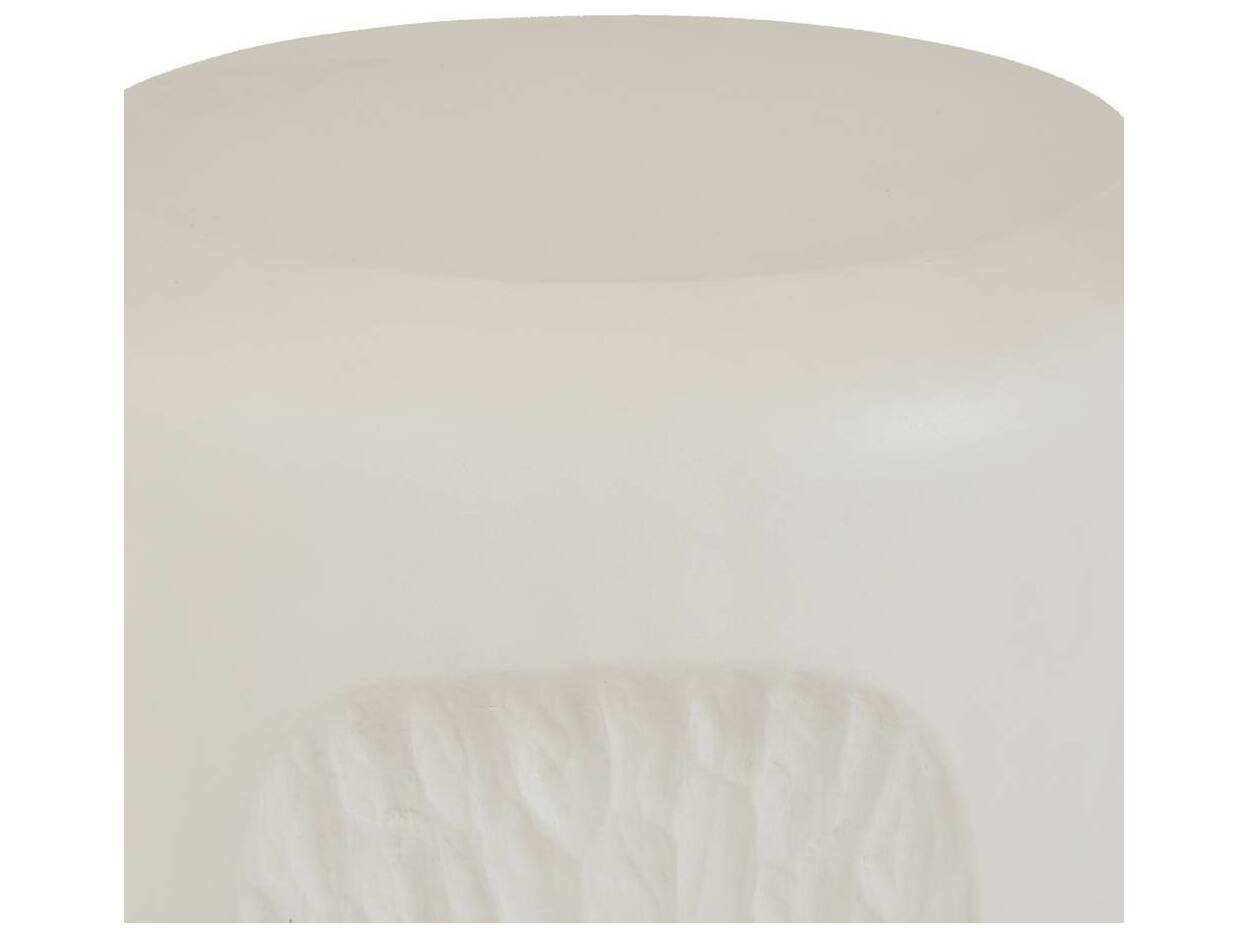 Arteriors Outdoor Caper Ivory Concrete Round End Table