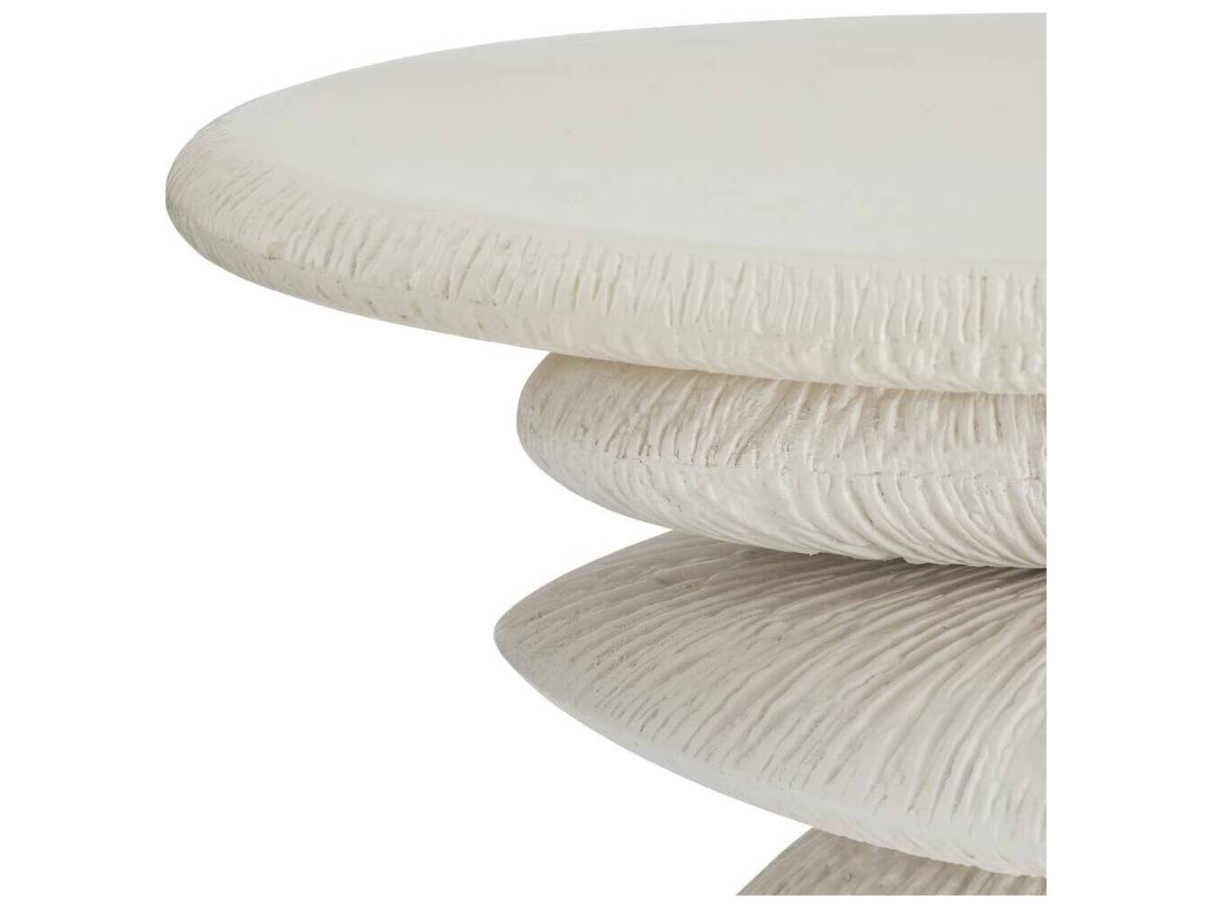 Arteriors Outdoor Felicia Ivory Concrete Round End Table