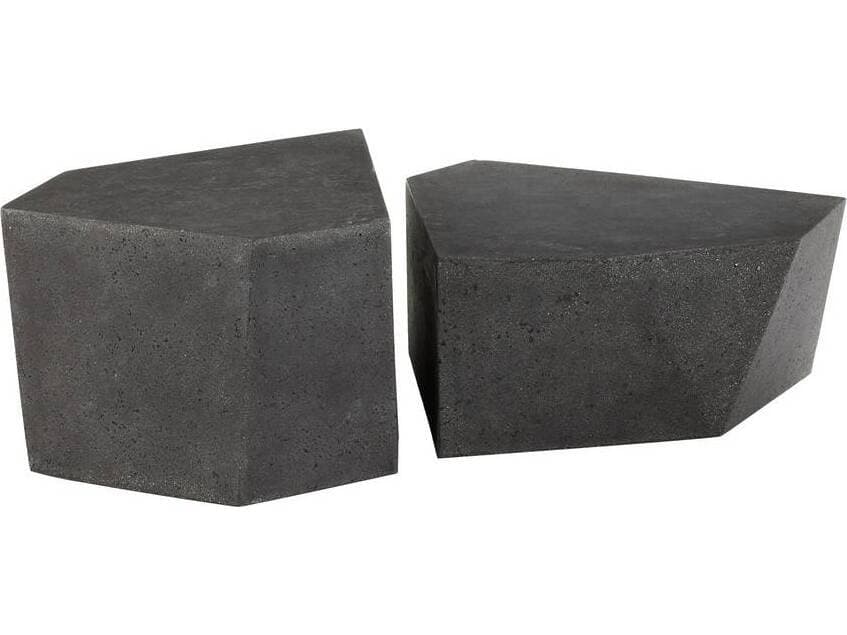 Arteriors Outdoor Drover Black Concrete Coffee Table