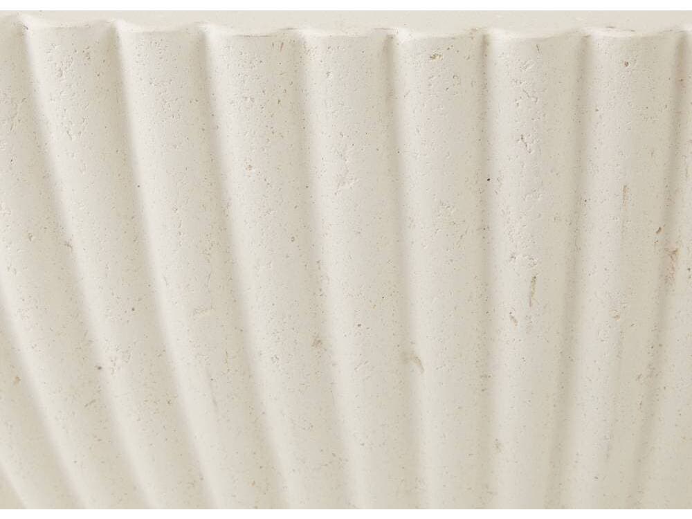 Arteriors Outdoor Etta Ivory Blackened Bronze Concrete Round Coffee Table