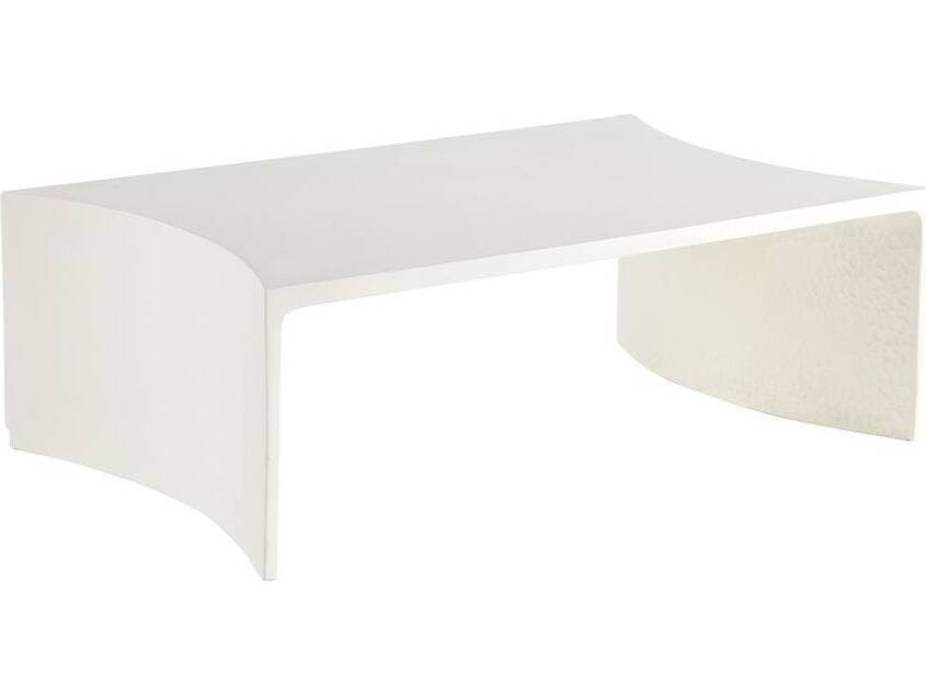Arteriors Outdoor Haney Ivory Concrete Rectangular Coffee Table