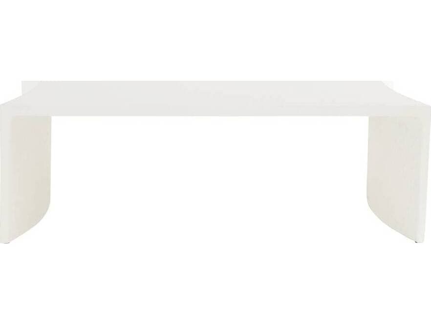 Arteriors Outdoor Haney Ivory Concrete Rectangular Coffee Table