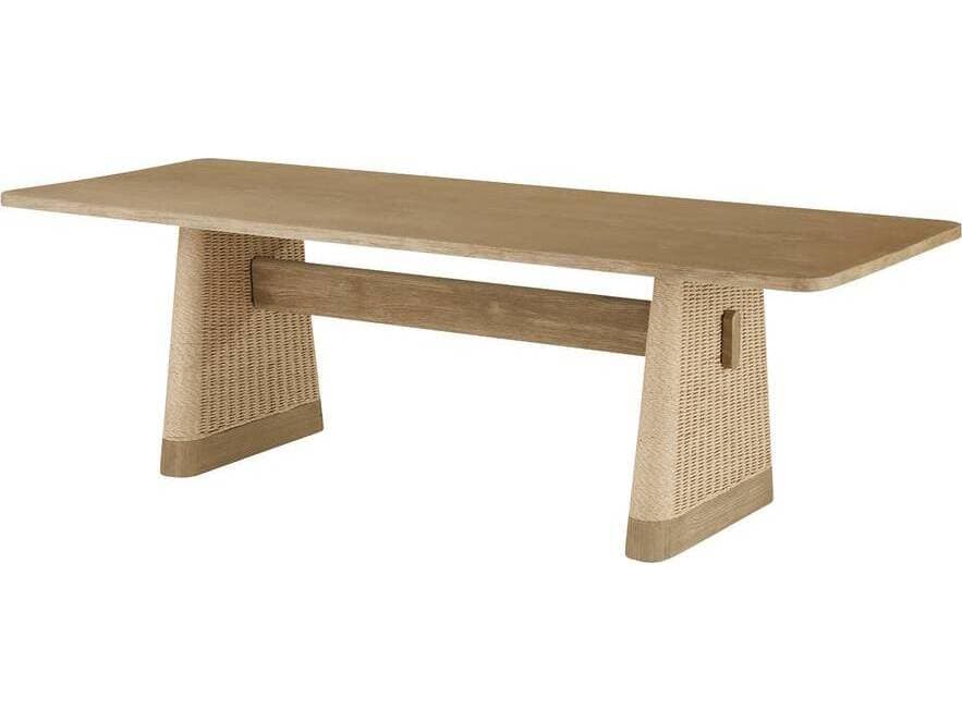 Arteriors Outdoor Delrio Honey Teak Rectangular Dining Table