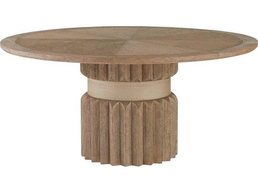 Arteriors Outdoor Echo Willow Teak Round Dining Table