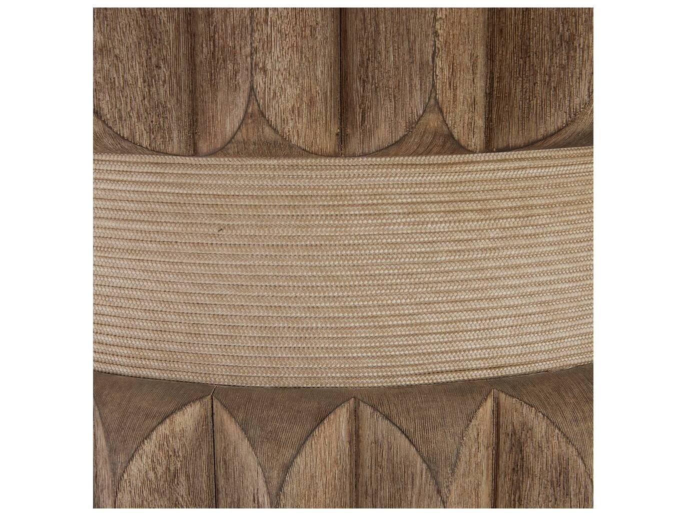 Arteriors Outdoor Echo Willow Teak Round Dining Table