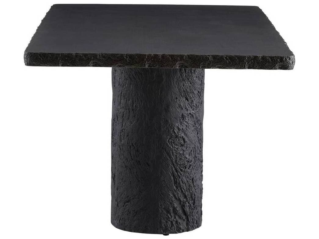 Arteriors Outdoor Gemini Matte Carbon Concrete Rectangular Dining Table