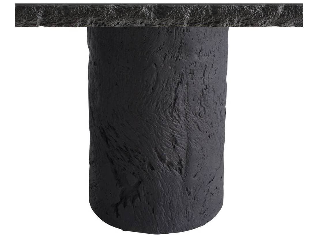 Arteriors Outdoor Gemini Matte Carbon Concrete Rectangular Dining Table