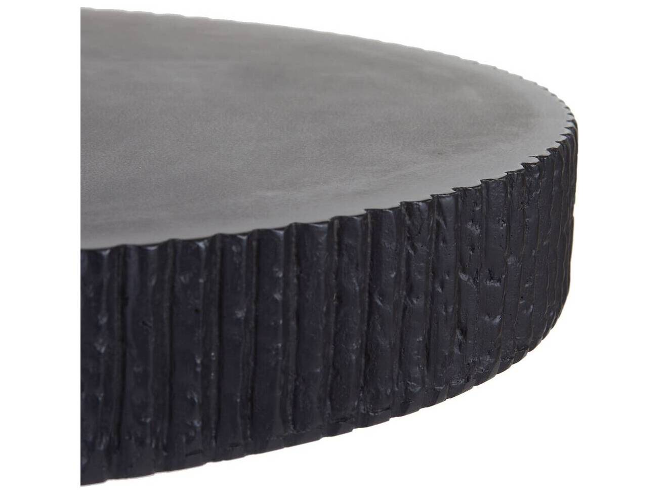 Arteriors Outdoor Boyden Black Concrete Round End Table
