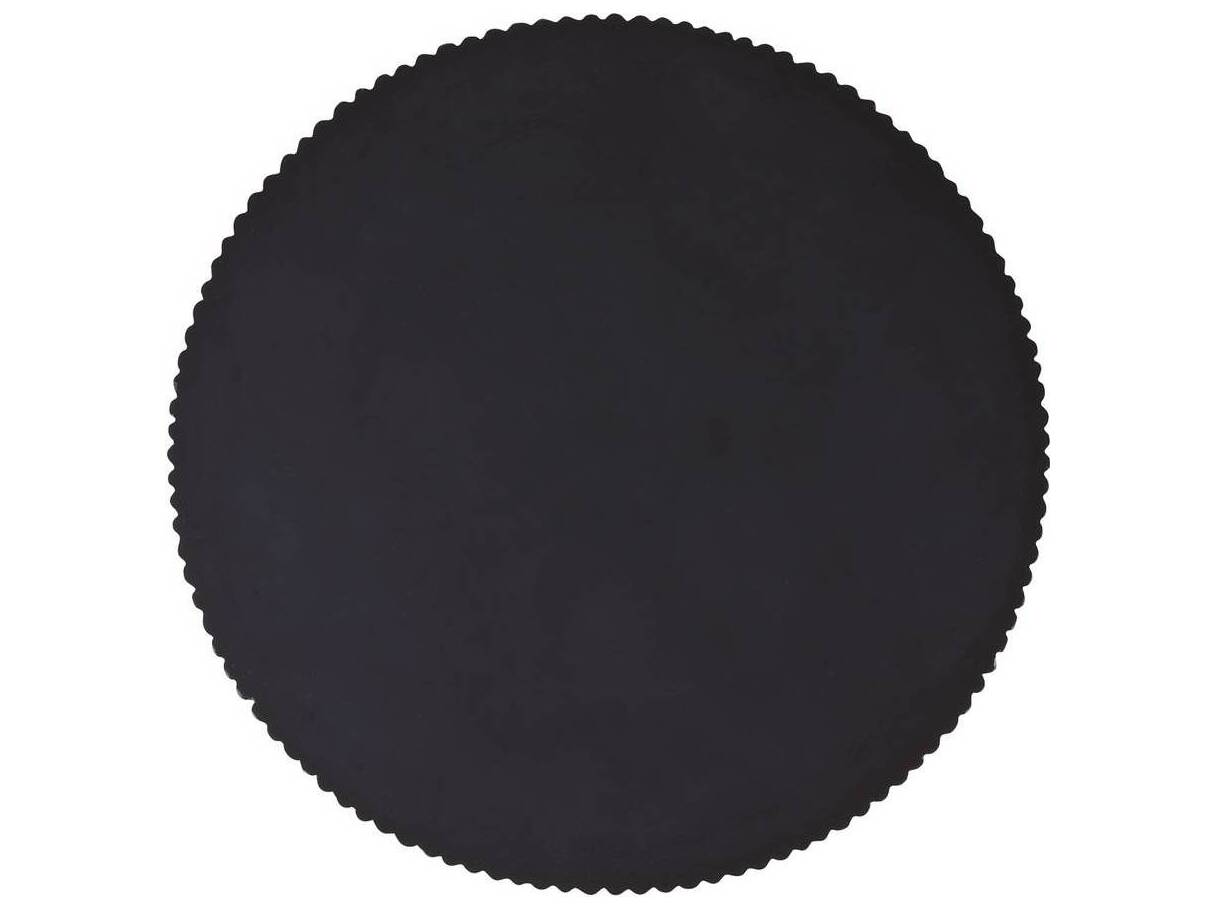 Arteriors Outdoor Boyden Black Concrete Round End Table