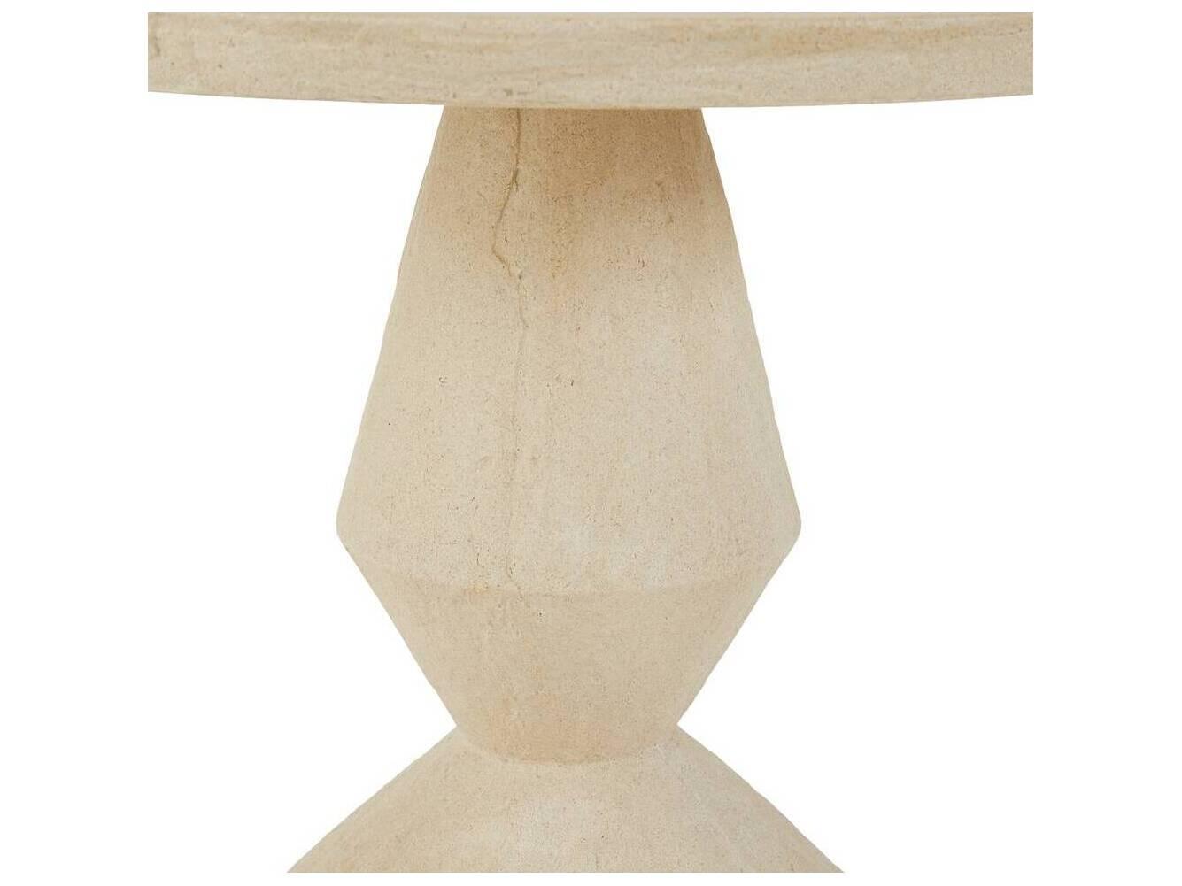 Arteriors Outdoor Calypso Tuscan Concrete Round End Table