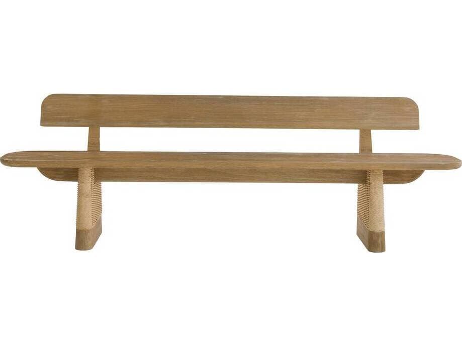 Arteriors Outdoor Delrio Honey Teak Bench