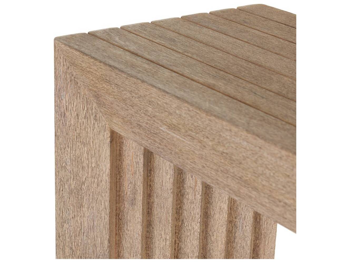 Arteriors Outdoor Delano Willow Teak Rectangular Console Table