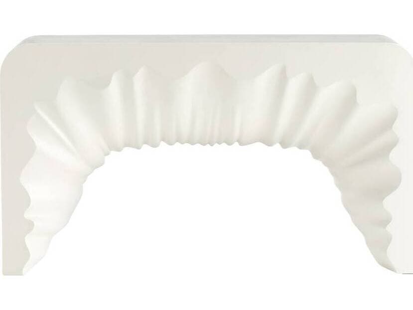 Arteriors Outdoor Farely Ivory Concrete Rectangular Console Table