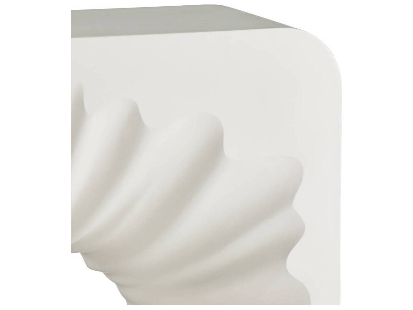 Arteriors Outdoor Farely Ivory Concrete Rectangular Console Table