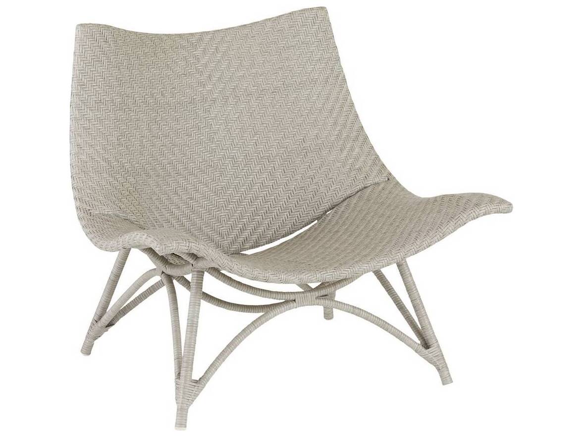 Arteriors Outdoor Margot Weathered Gray Wicker Lounge Chair