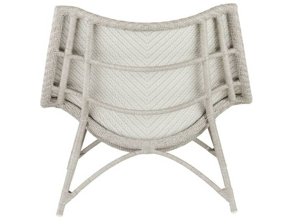 Arteriors Outdoor Margot Weathered Gray Wicker Lounge Chair