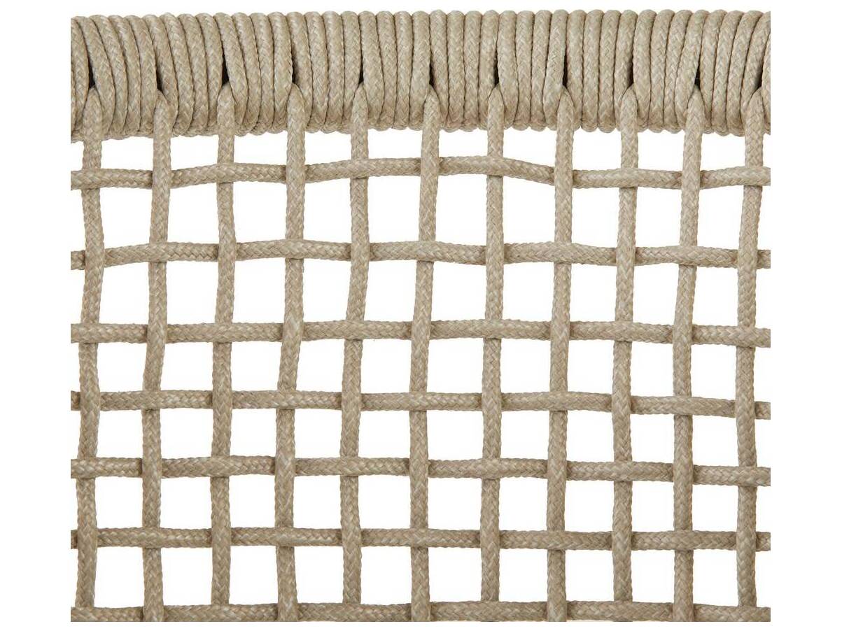 Arteriors Outdoor Enzo Buff Blackened Bronze Metal Rope Dining Chair