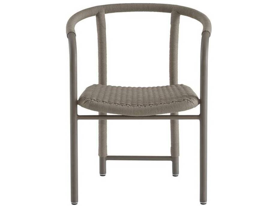 Arteriors Outdoor Feller Fossil Gray Aluminum Rope Dining Chair