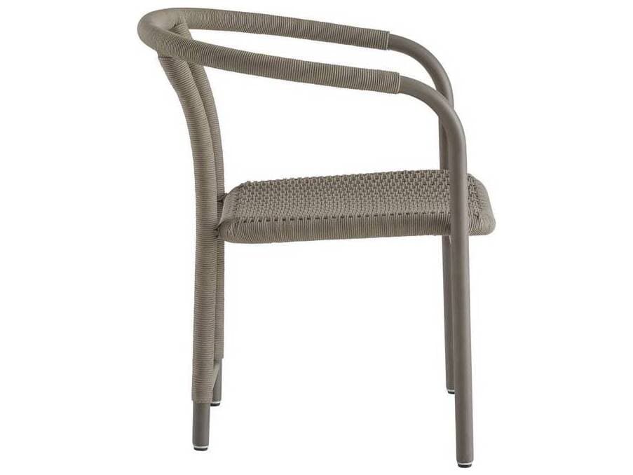 Arteriors Outdoor Feller Fossil Gray Aluminum Rope Dining Chair