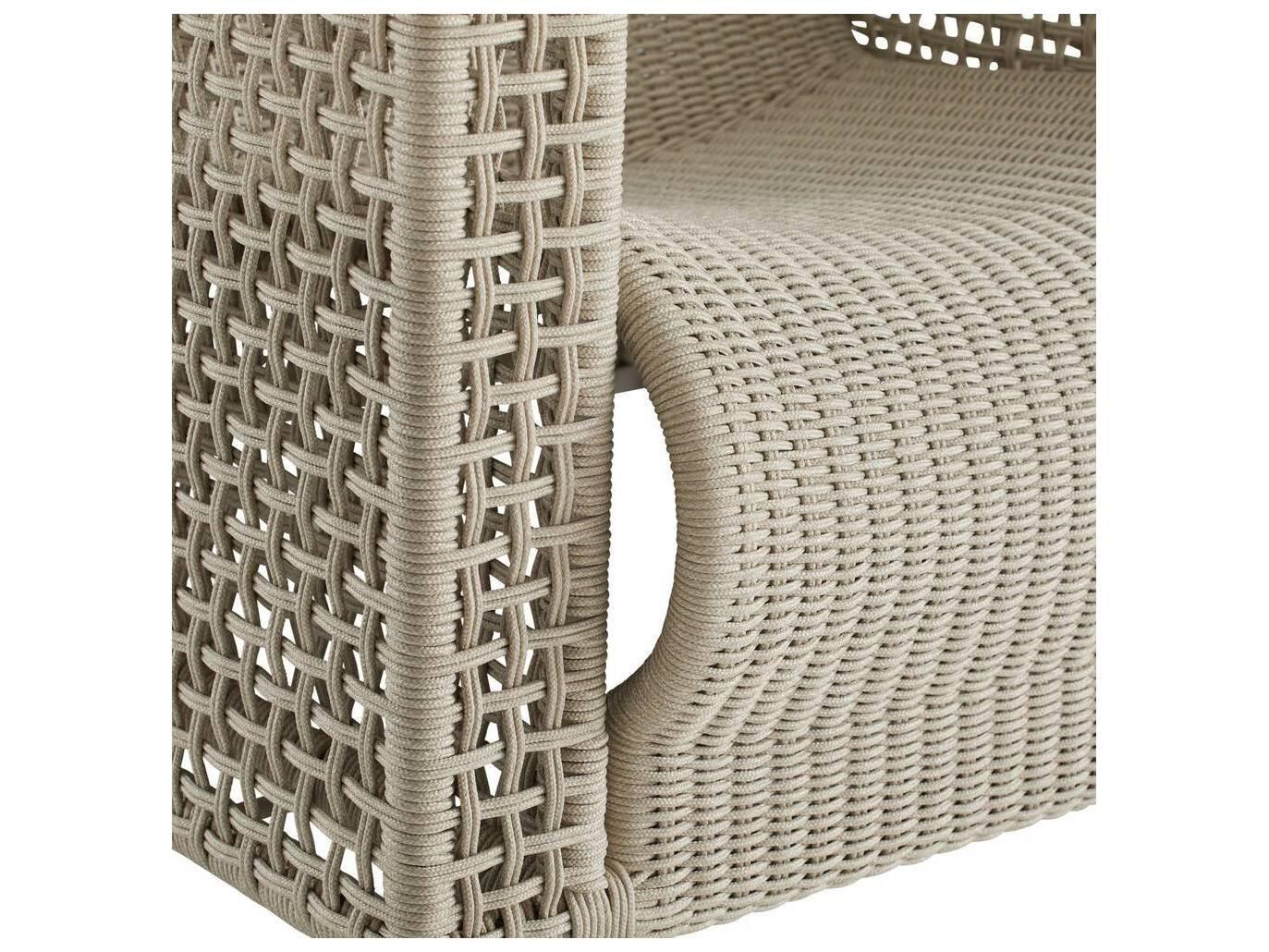 Arteriors Outdoor Guidry Buff Rope Lounge Chair