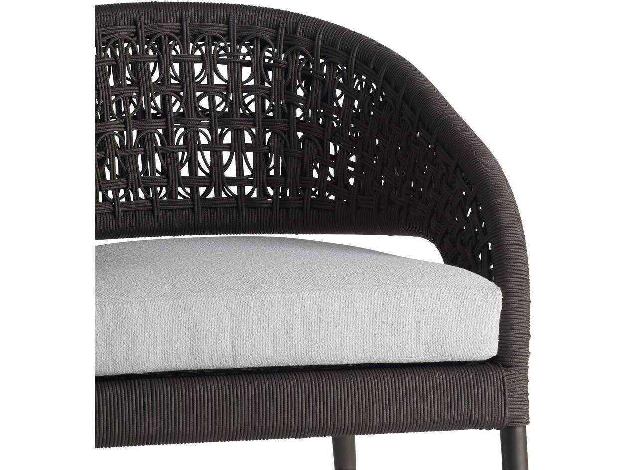Arteriors Outdoor Porpoise Metal Cushion Dining Chair