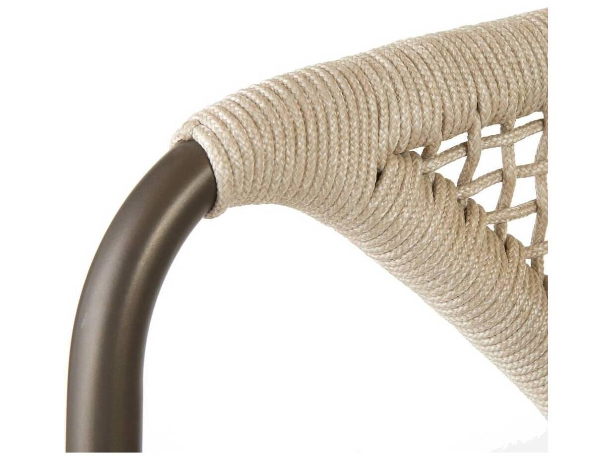 Arteriors Outdoor Enzo Buff Blackened Bronze Metal Rope Counter Stool