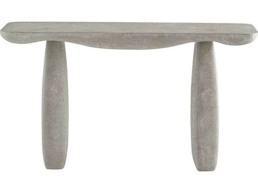 Arteriors Outdoor Melt Smoke Concrete Rectangular Console Table