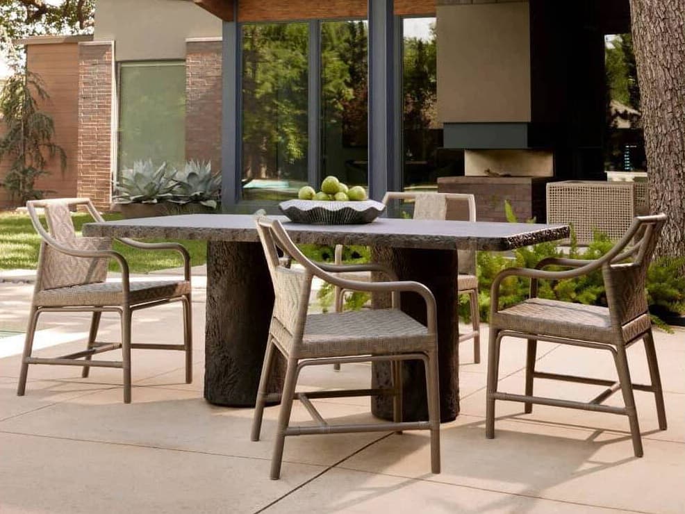 Arteriors Outdoor Gemini Concrete Dining Set