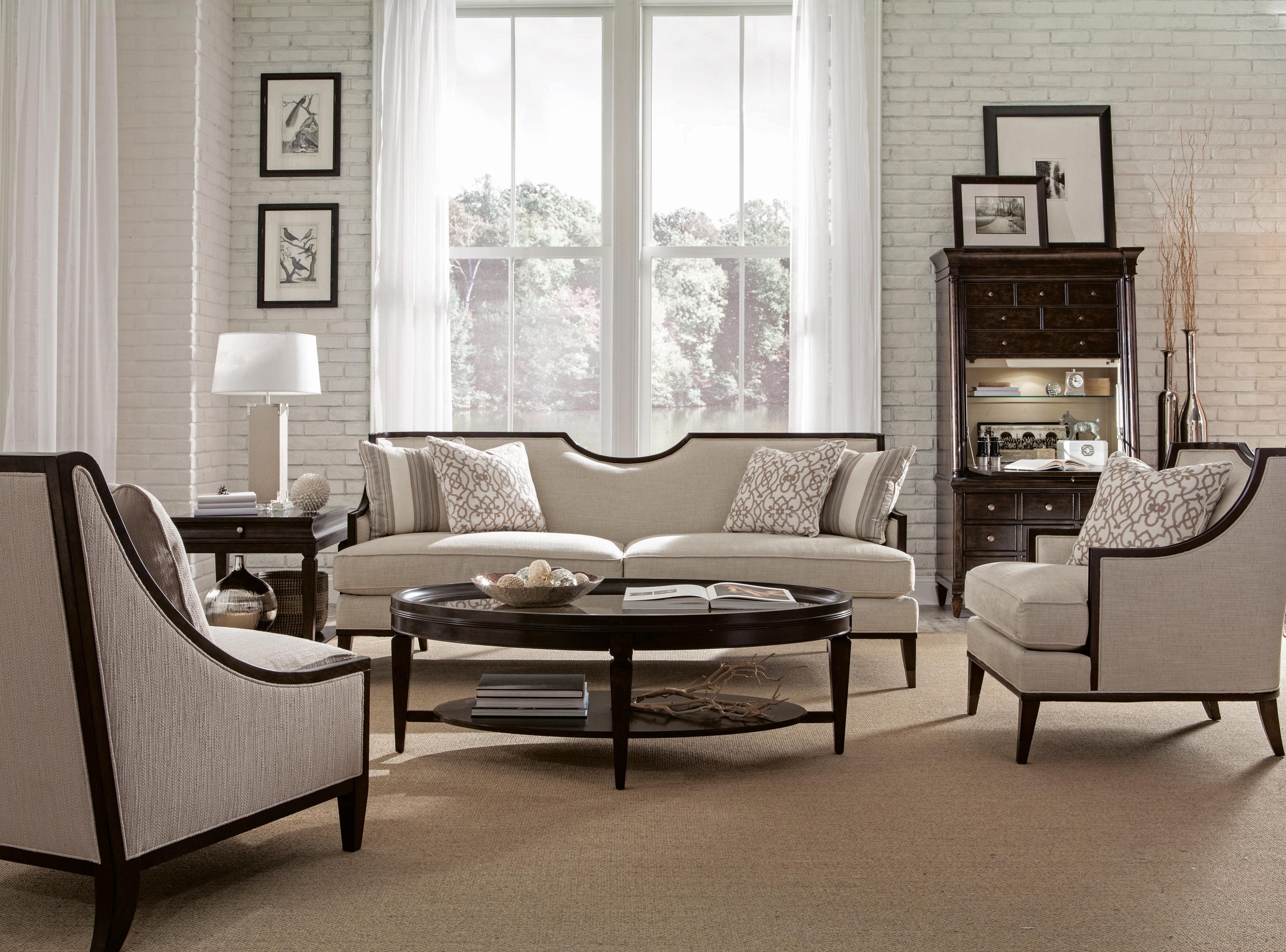 A.R.T. Furniture Harper Ivory Beige Fabric Accent Chair