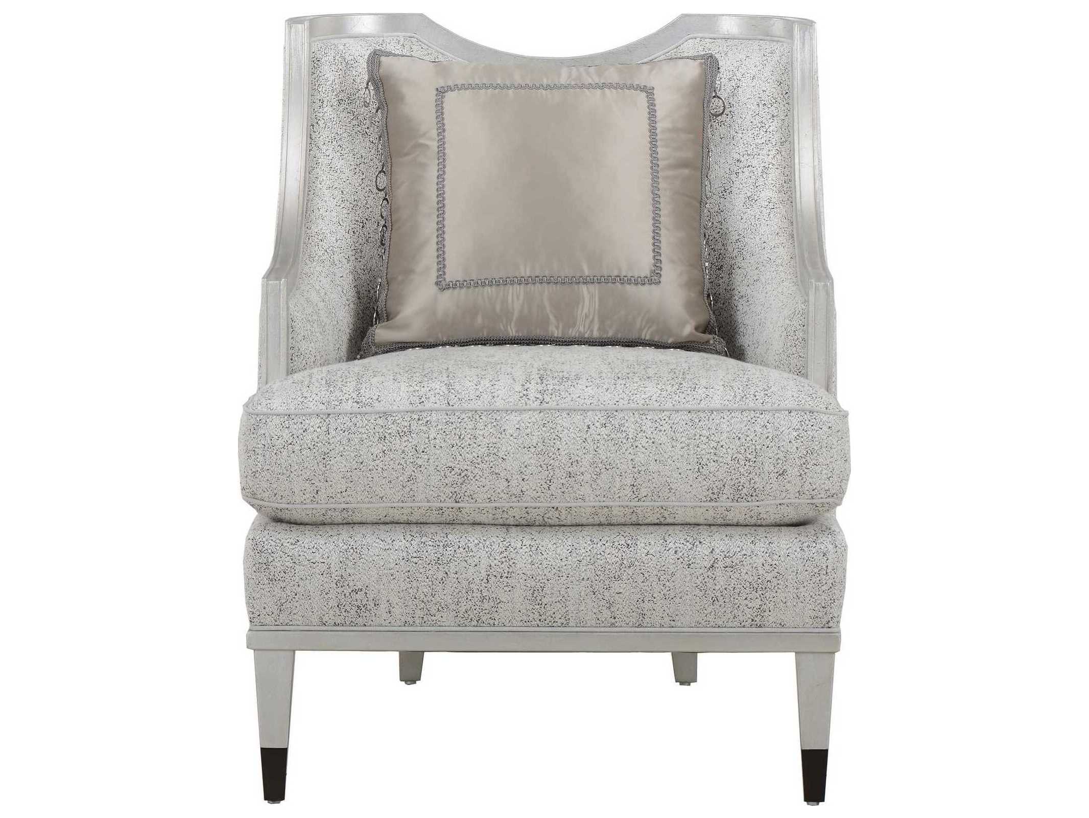 A.R.T. Furniture Harper Bezel Silver Fabric Accent Chair