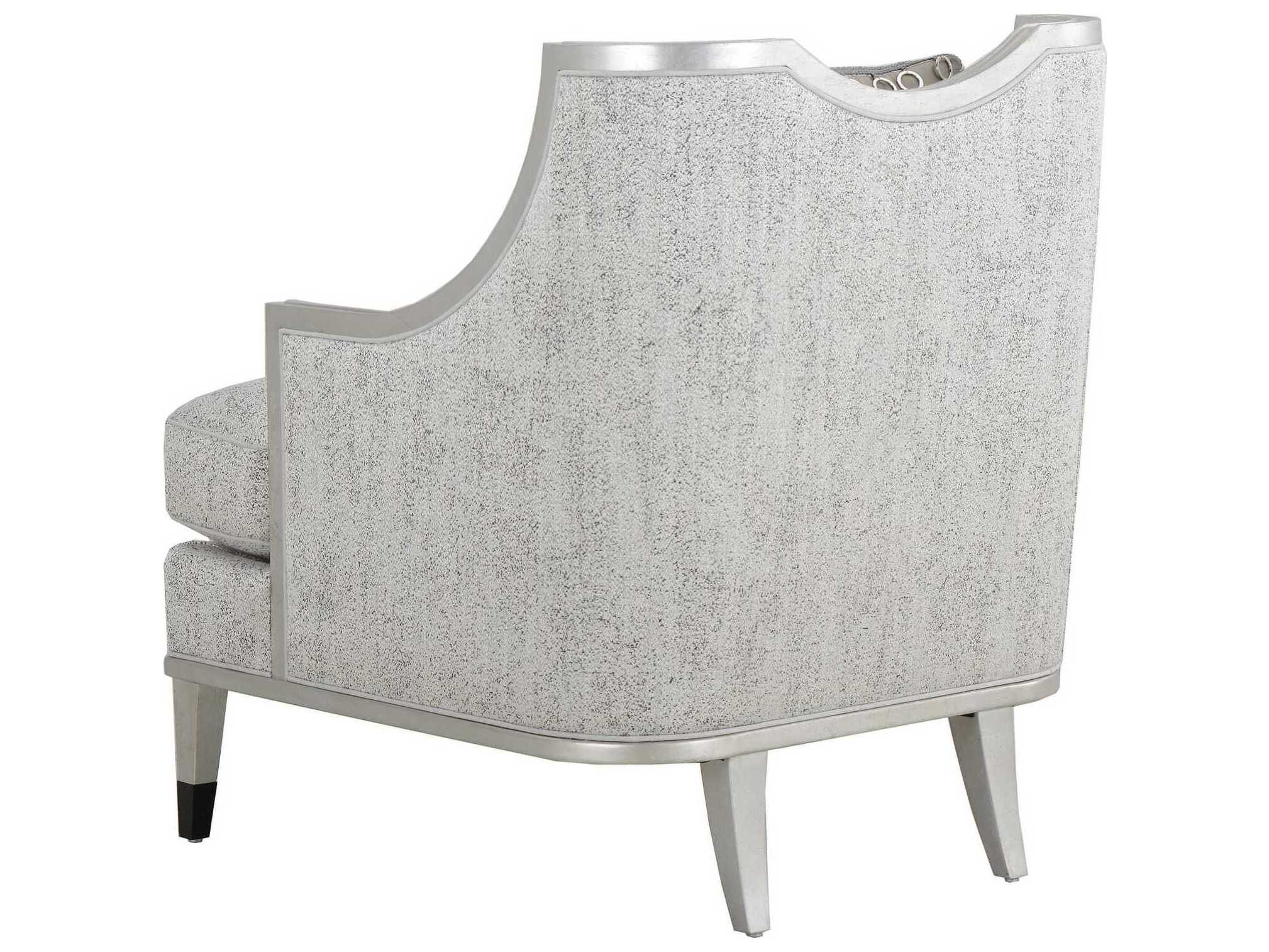 A.R.T. Furniture Harper Bezel Silver Fabric Accent Chair