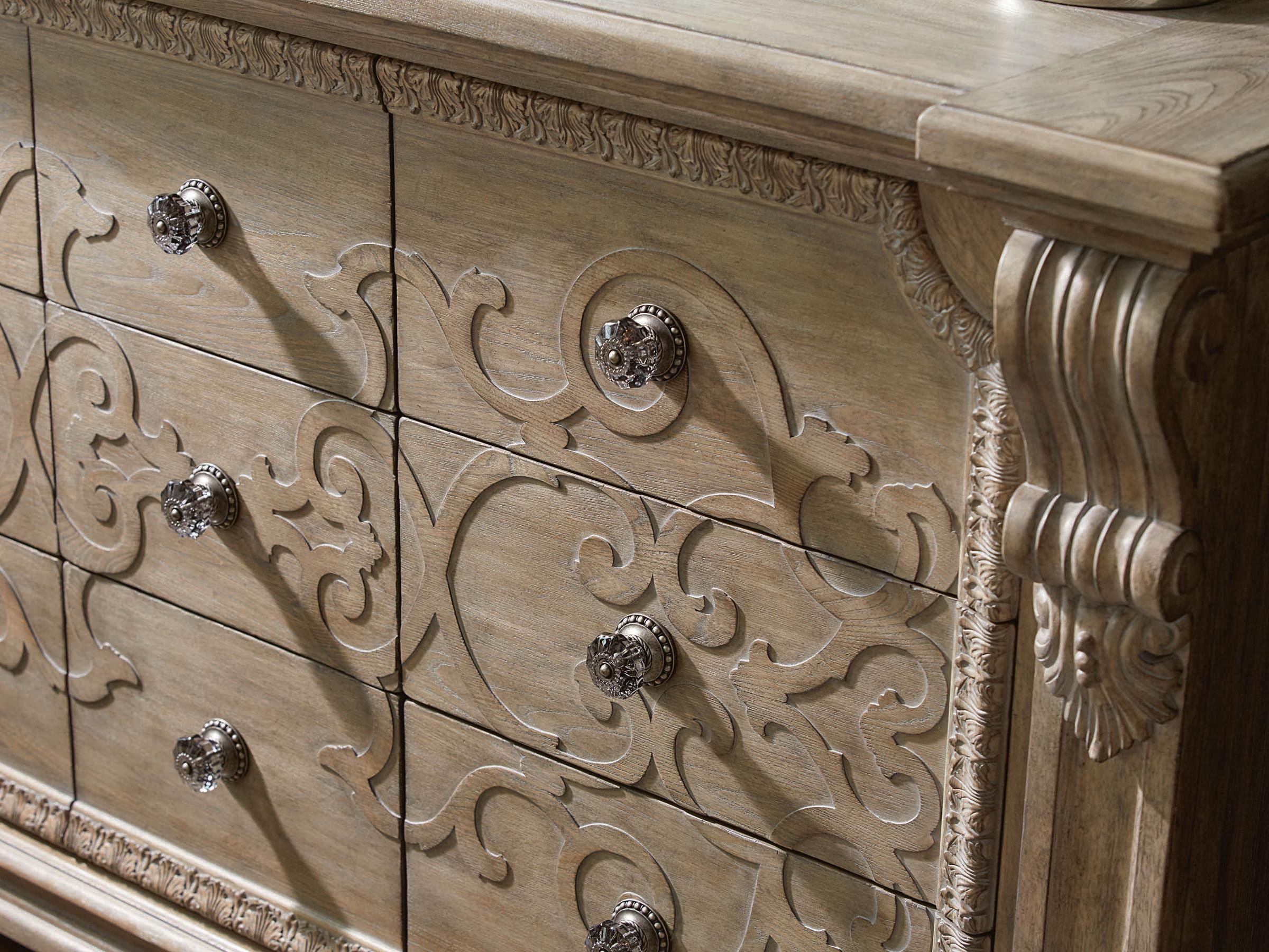 A.R.T. Furniture Arch Salvage Wren 9-Drawers Brown Elm Wood Dresser