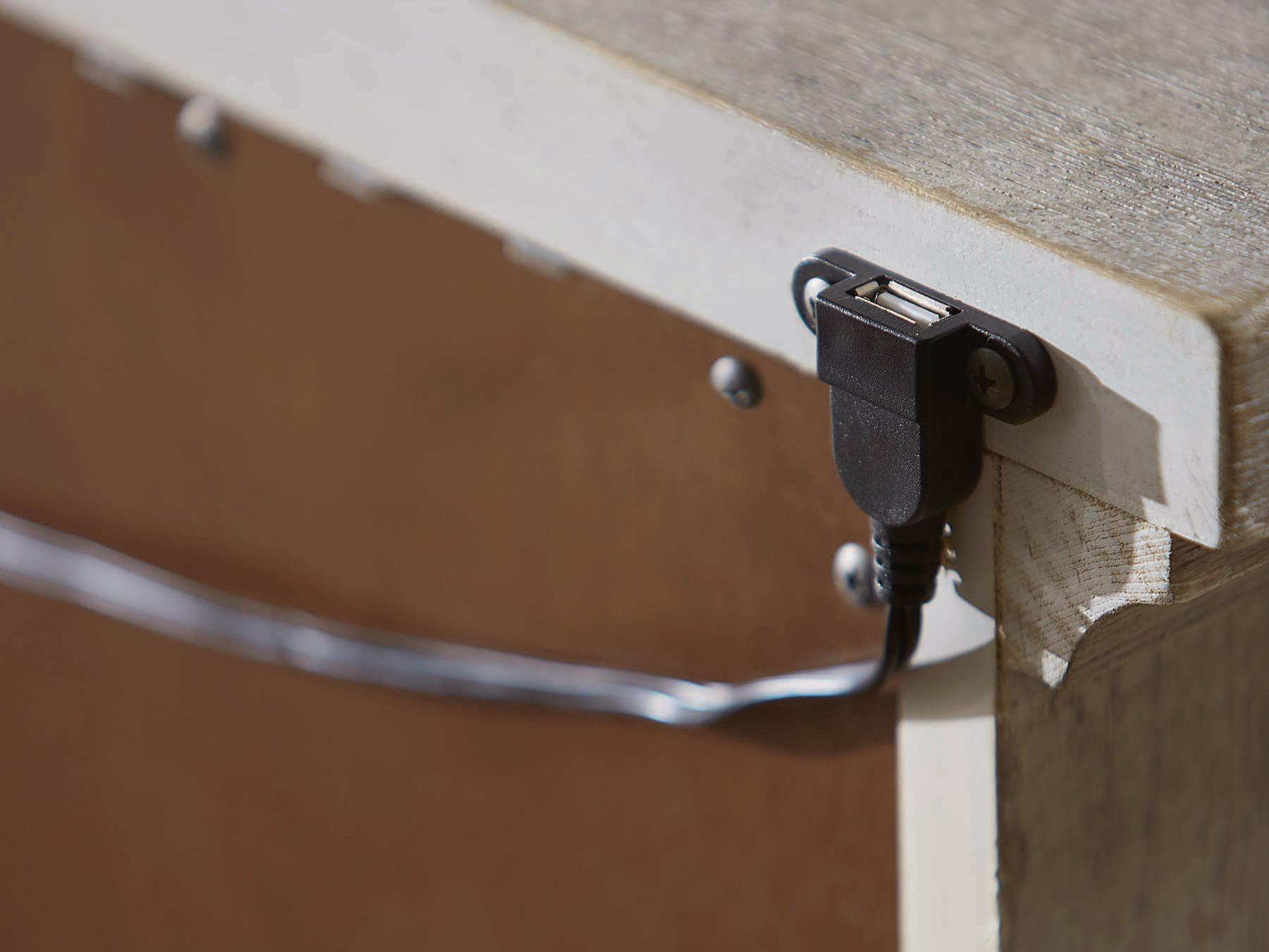 A.R.T. Furniture Arch Salvage Cady 3-Drawers Brown Elm Wood Nightstand