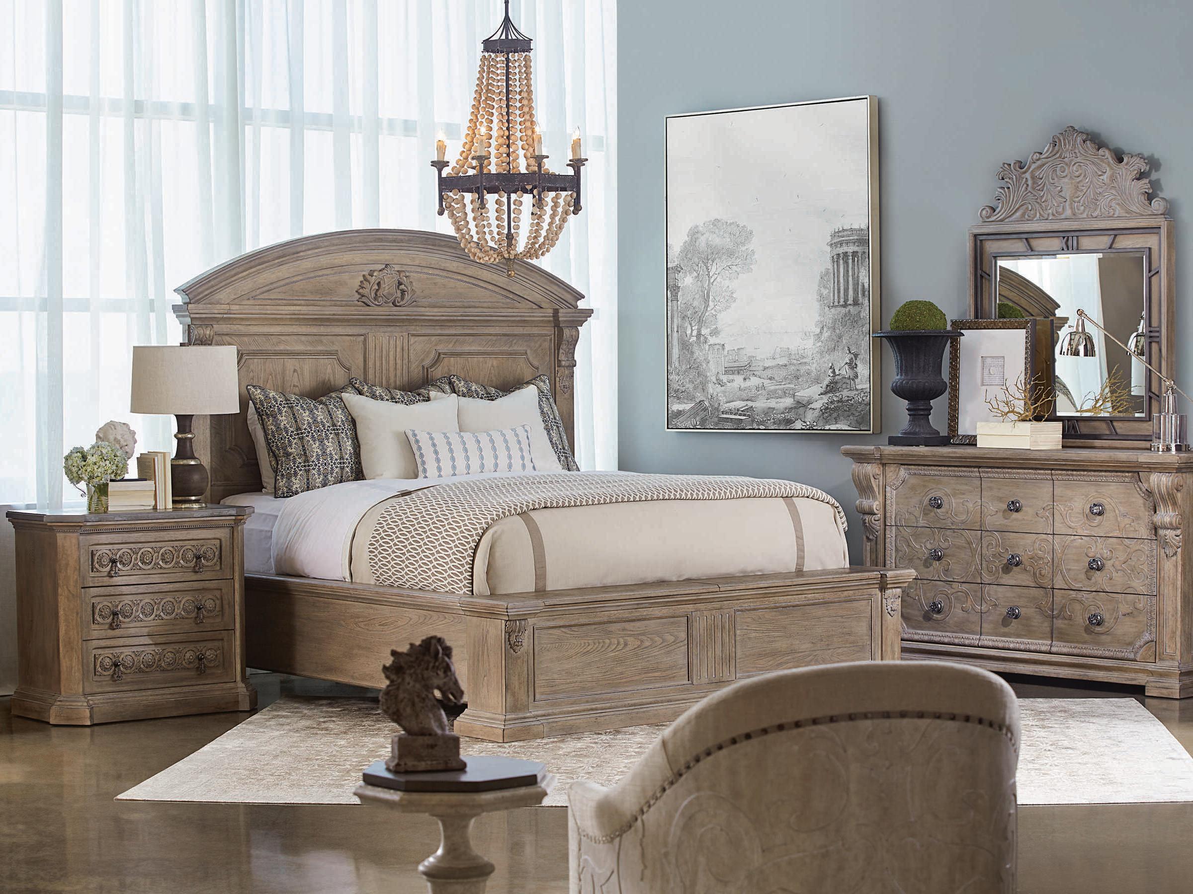 A.R.T. Furniture Arch Salvage Gabriel 3-Drawers Brown Elm Wood Chest Nightstand