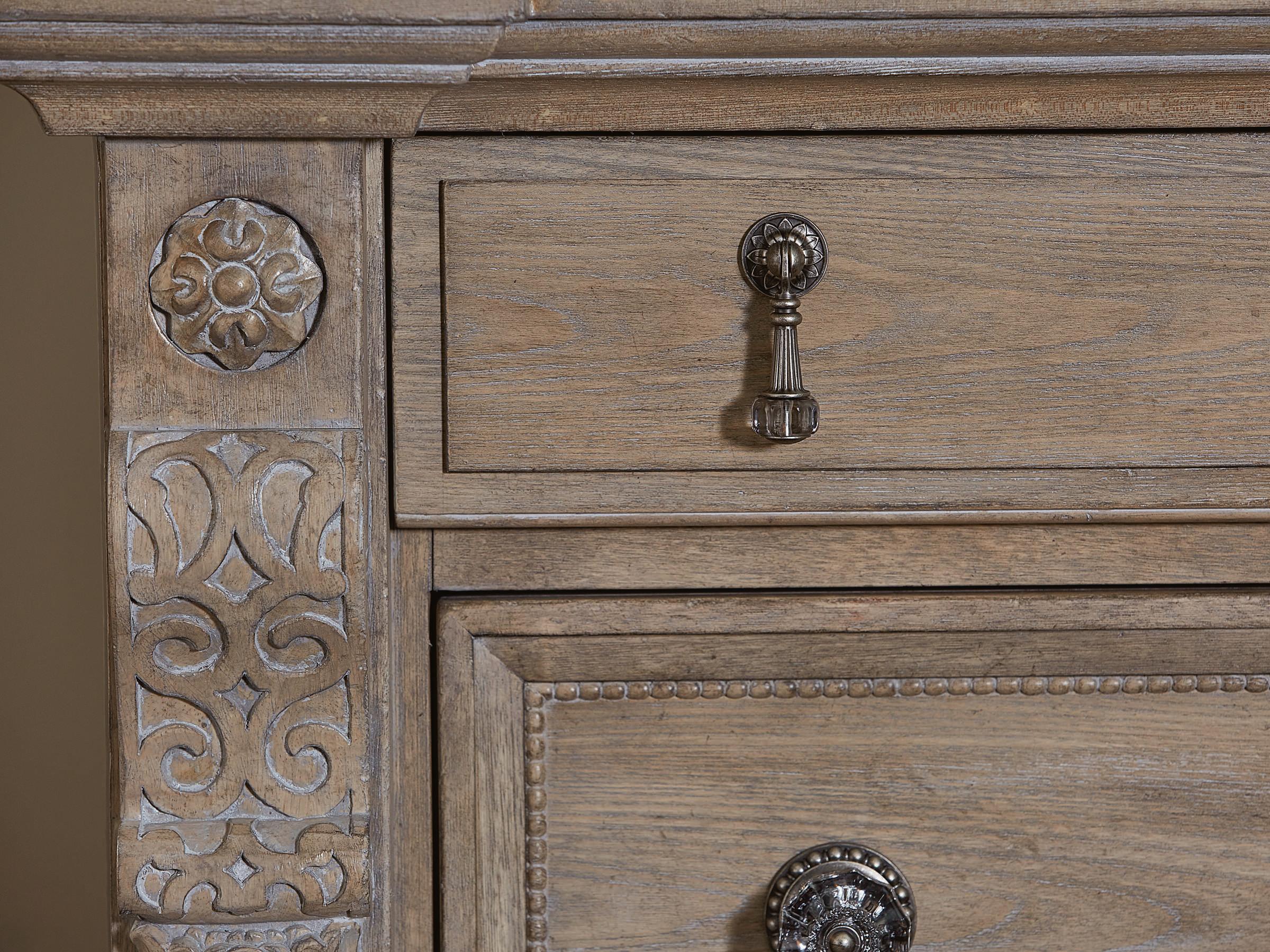 A.R.T. Furniture Arch Salvage 5-Drawers Parch Brown Elm Wood Accent Chest