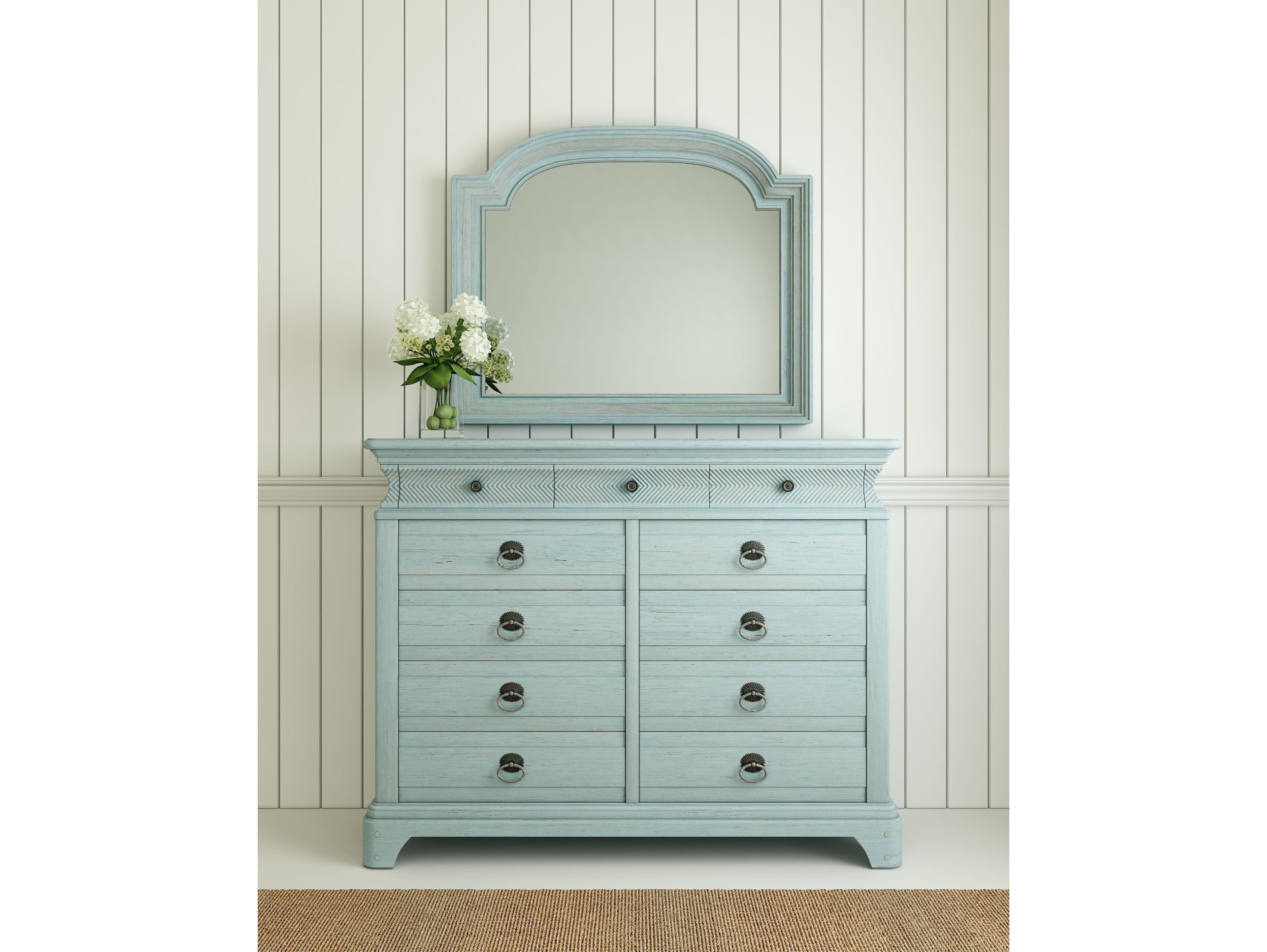 A.R.T. Furniture Summer Creek Blue Shutter Wall Mirror