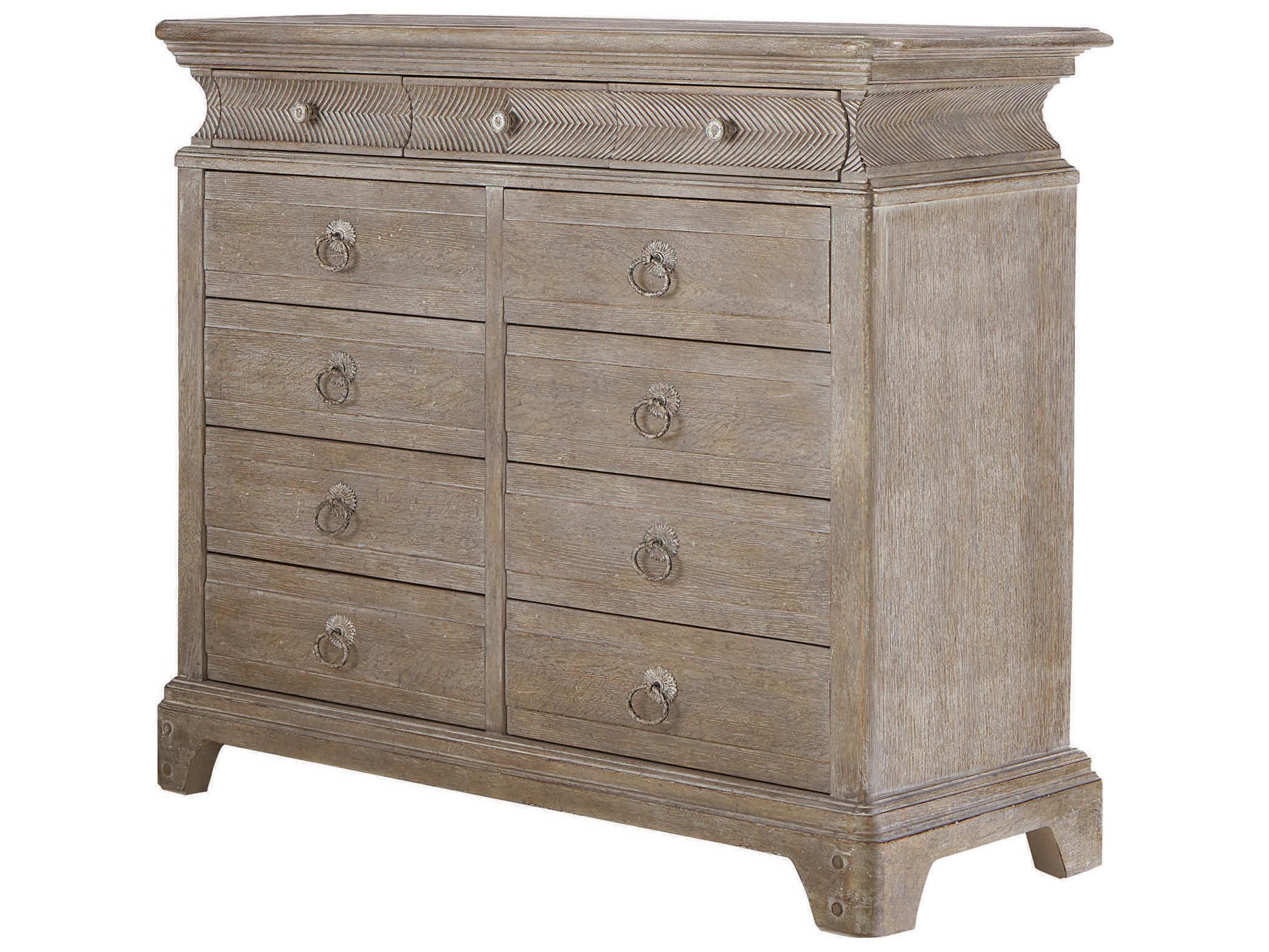 A.R.T. Furniture Summer Creek Light Keeper's 11-Drawers Beige Oak Wood Double Dresser
