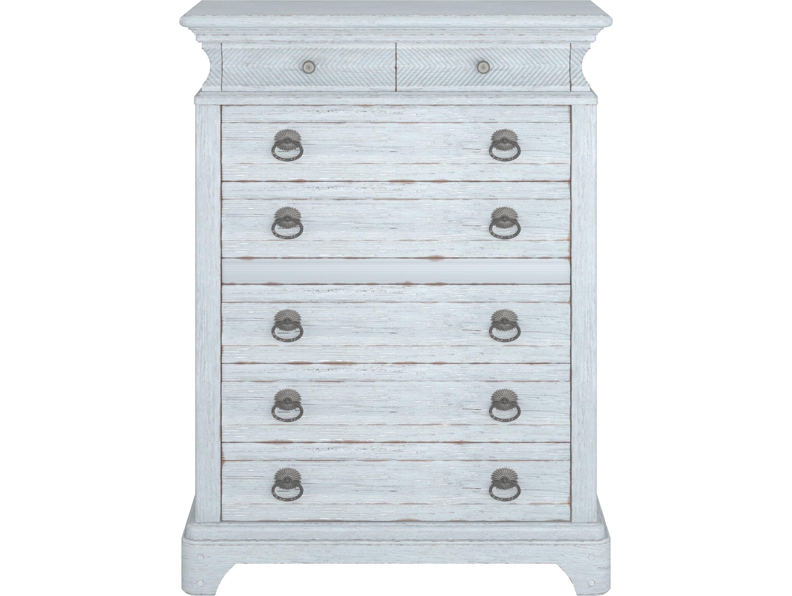 A.R.T. Furniture Summer Creek Blue Shutter Oak Wood Accent Chest