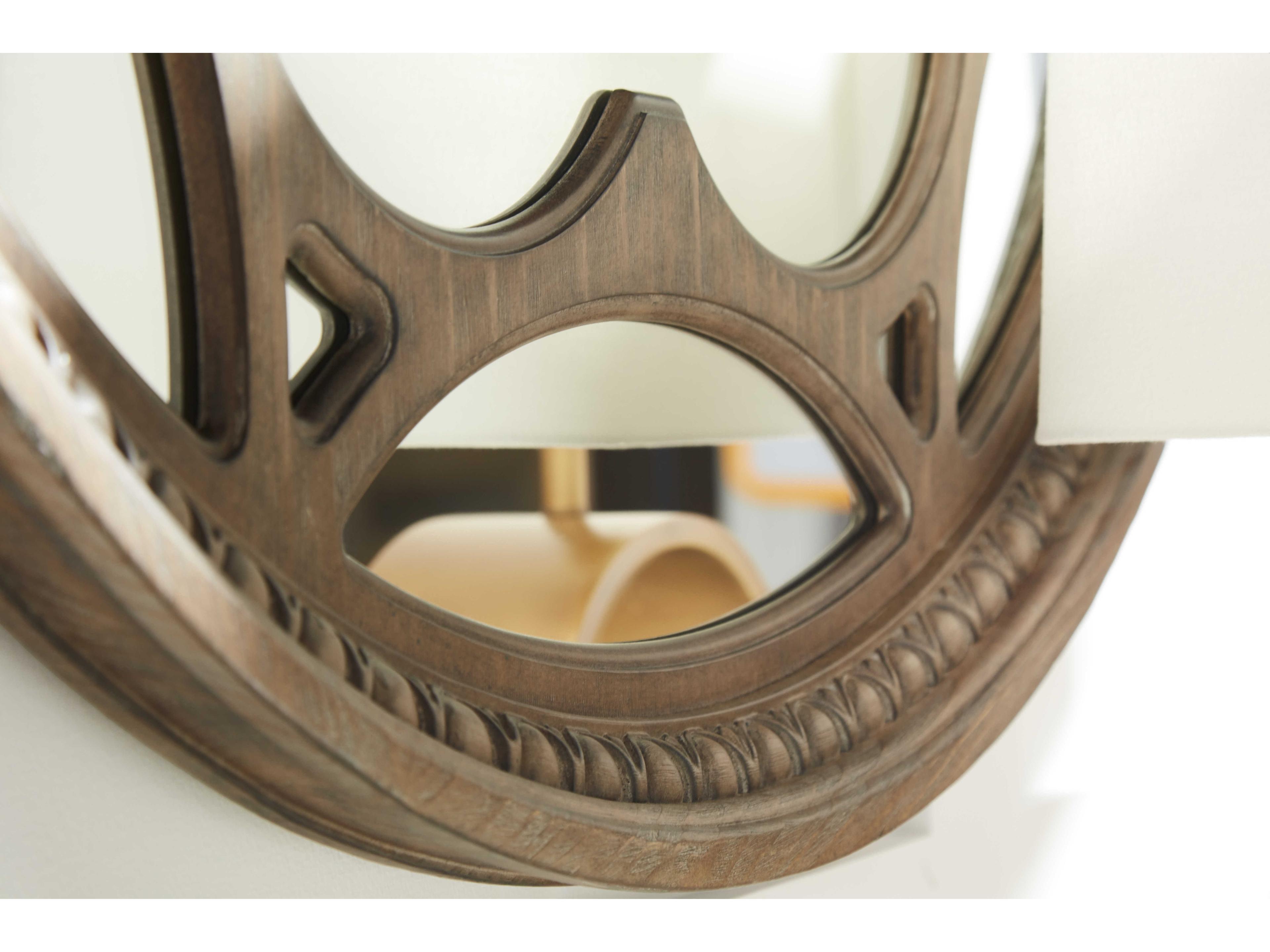 A.R.T. Furniture Architrave Round Almond Wall Mirror