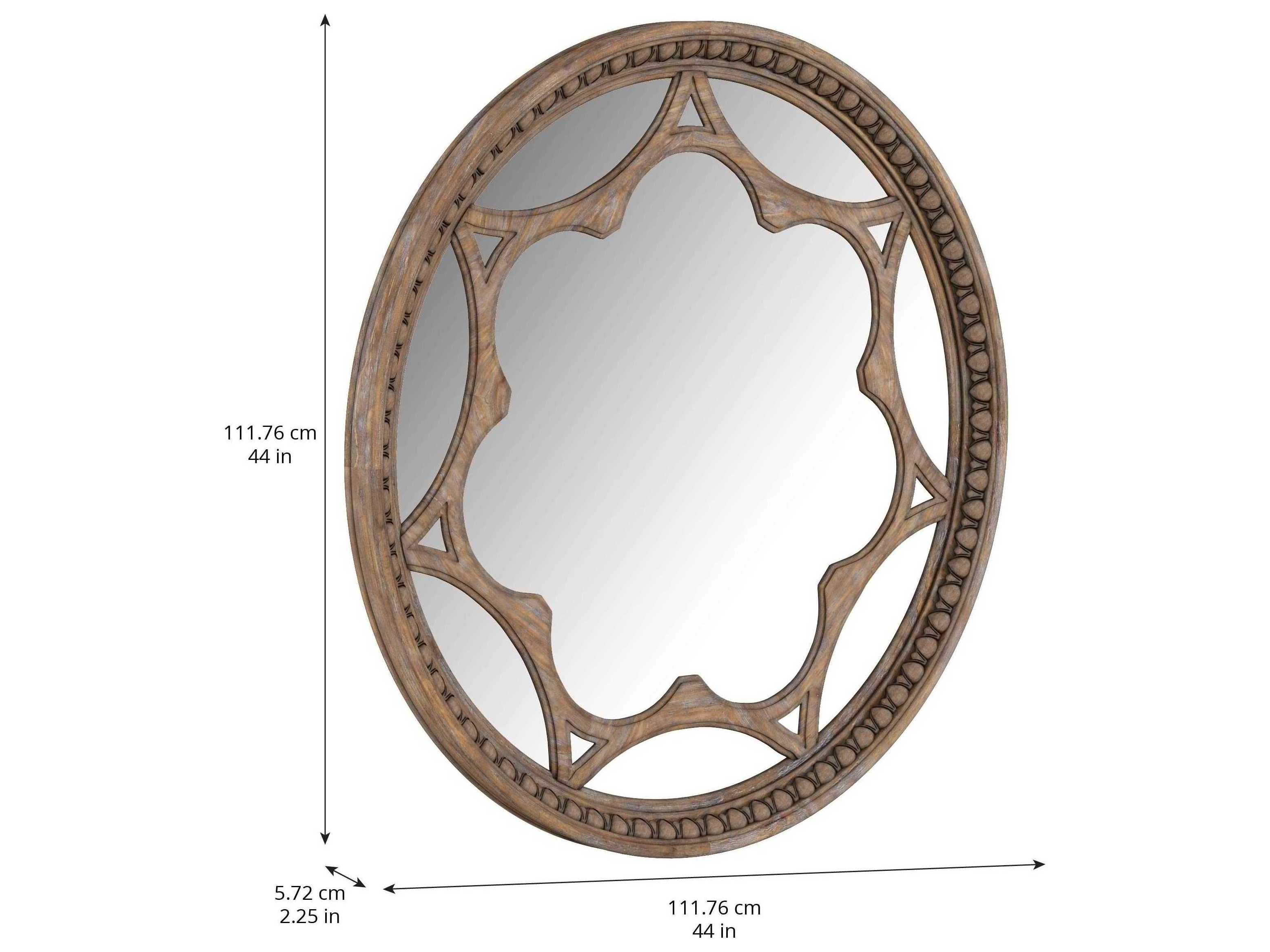 A.R.T. Furniture Architrave Round Almond Wall Mirror