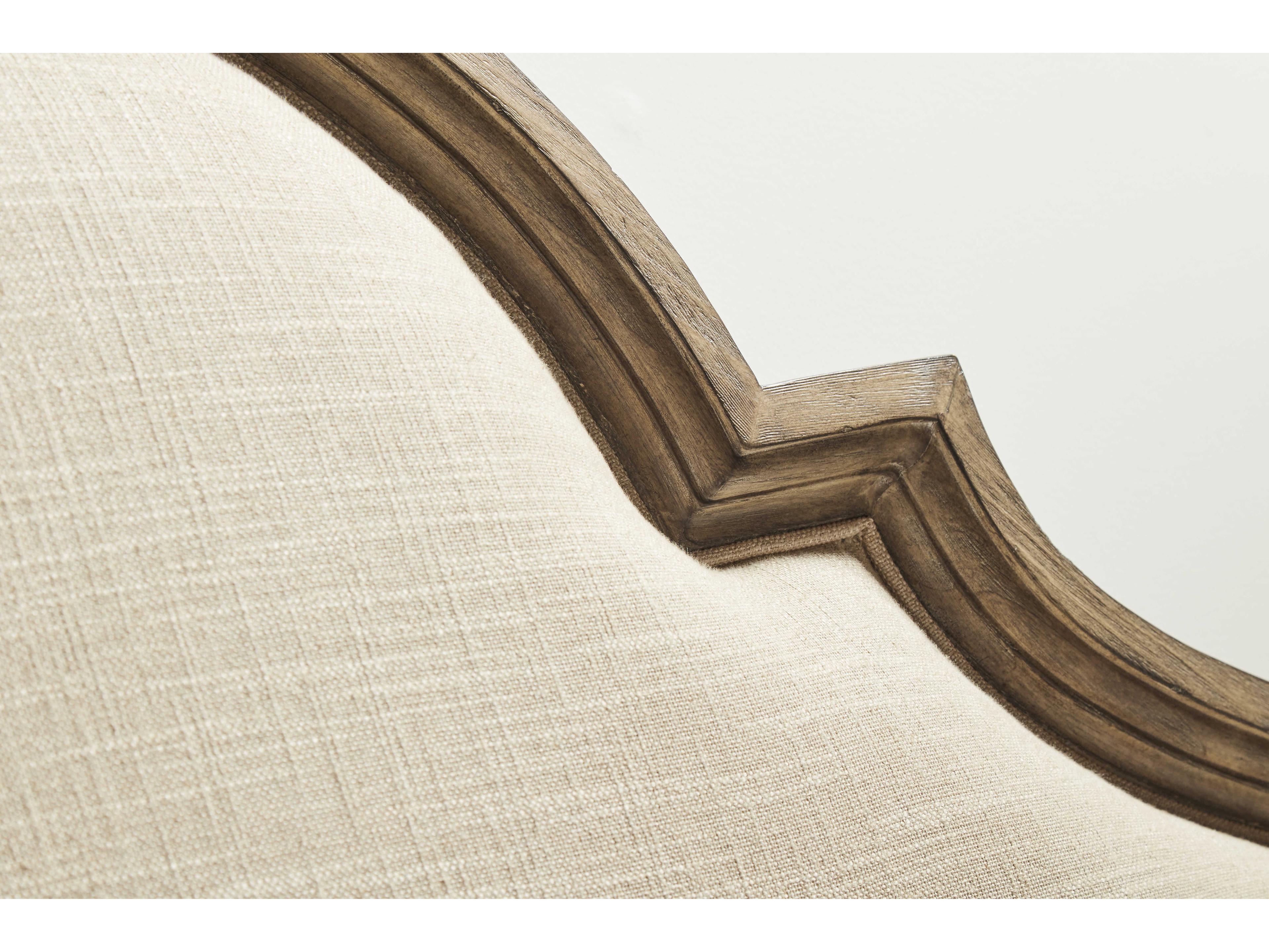 A.R.T. Furniture Architrave Beige Pine Wood Upholstered Queen Panel Bed