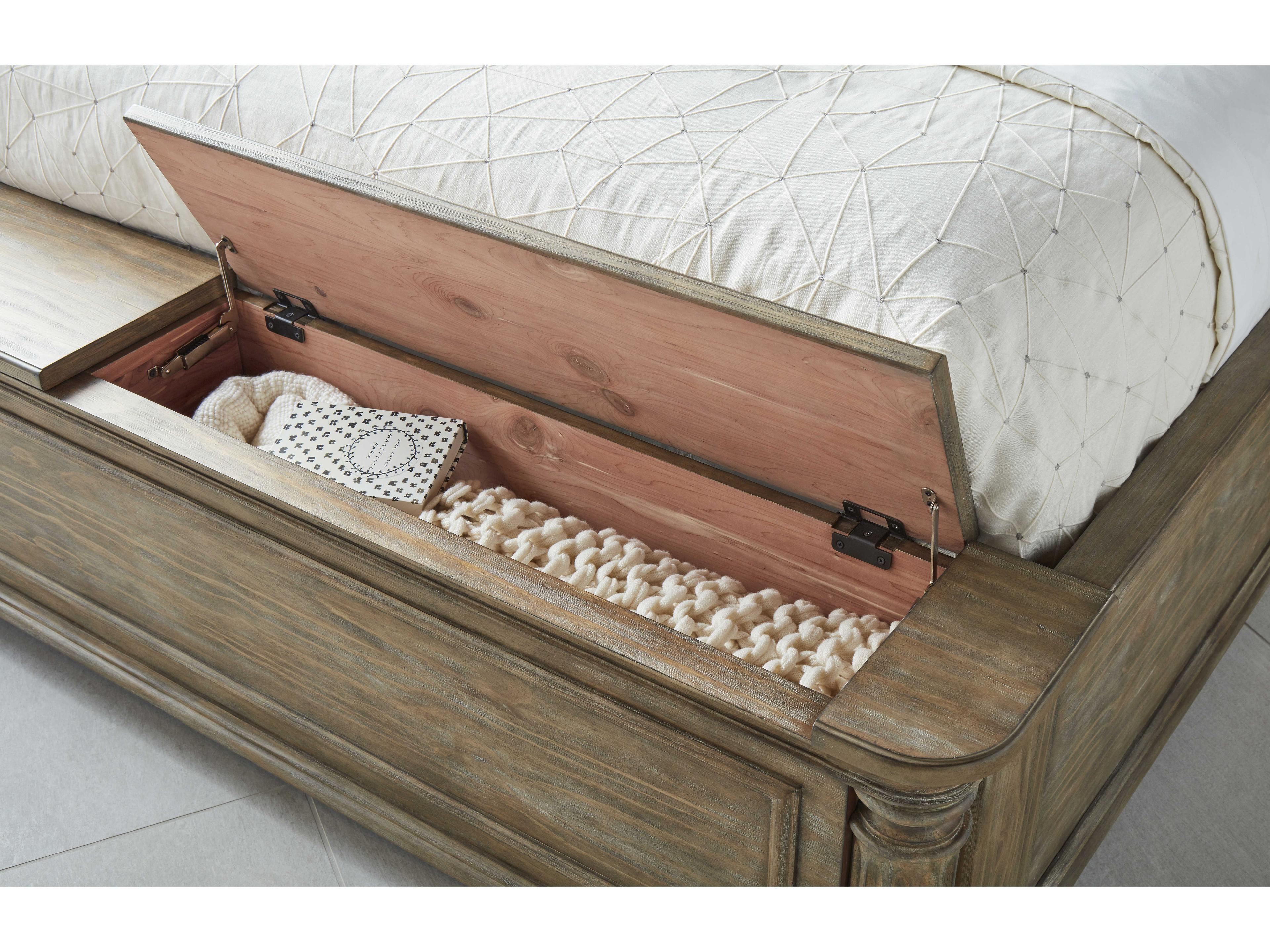 A.R.T. Furniture Architrave Brown Pine Wood King Panel Bed