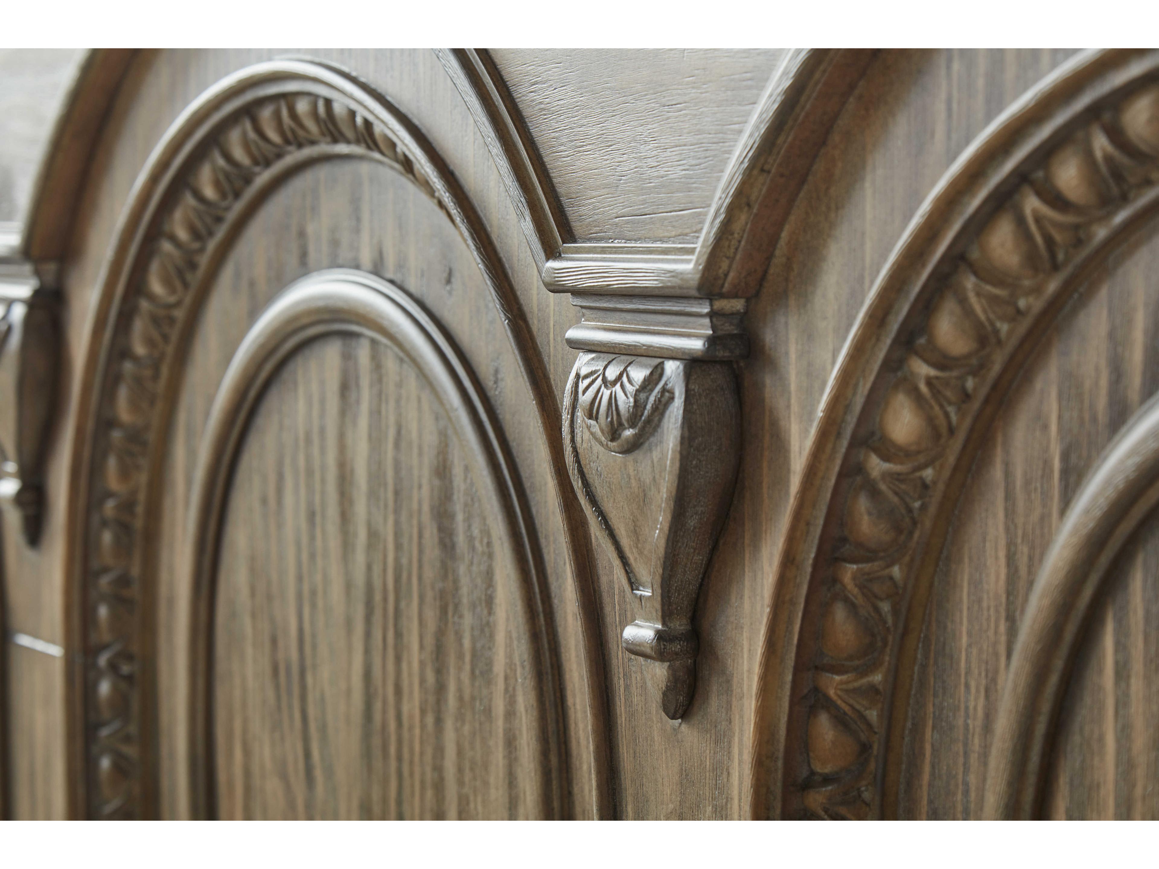 A.R.T. Furniture Architrave Brown Pine Wood King Panel Bed