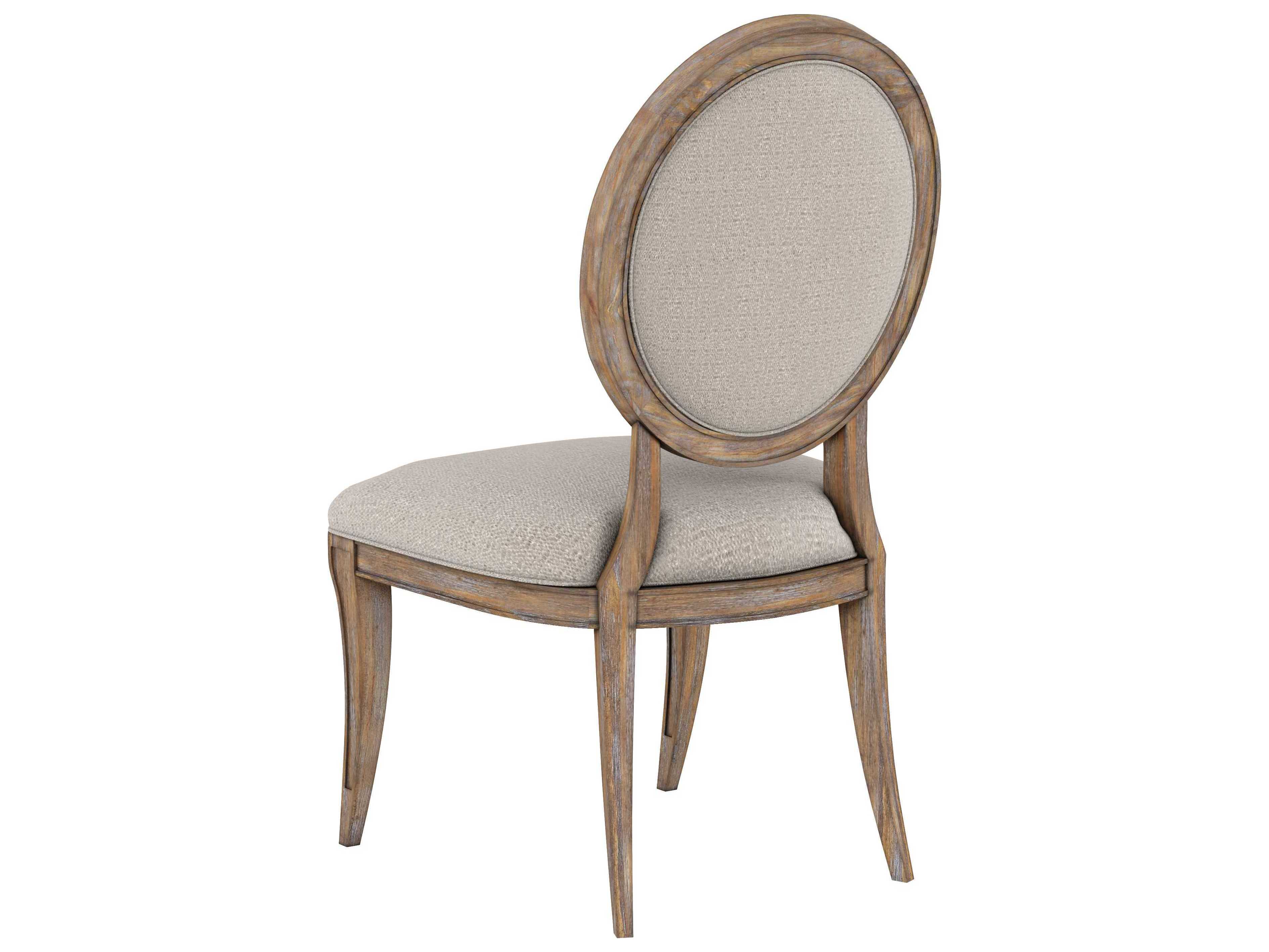 A.R.T. Furniture Architrave Rubberwood Beige Upholstered Side Dining Chair